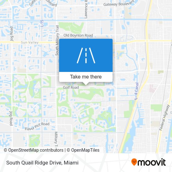 South Quail Ridge Drive map
