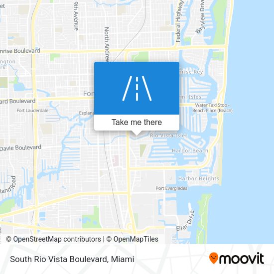 South Rio Vista Boulevard map