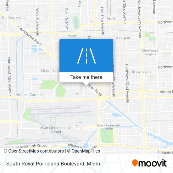 South Royal Poinciana Boulevard map