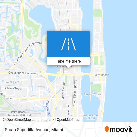 Mapa de South Sapodilla Avenue