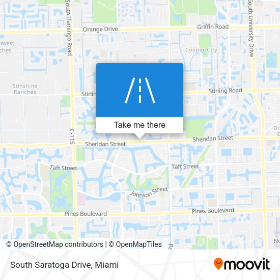 South Saratoga Drive map