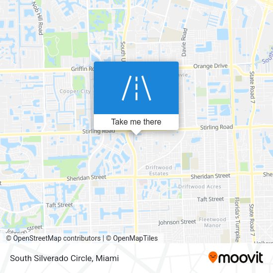 South Silverado Circle map