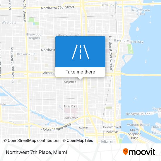 Mapa de Northwest 7th Place