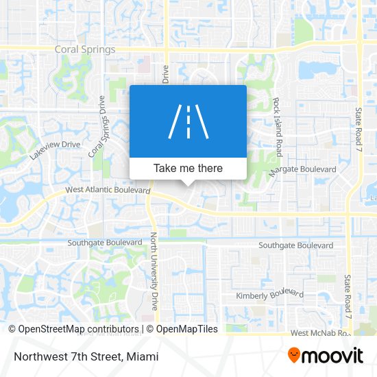 Northwest 7th Street map