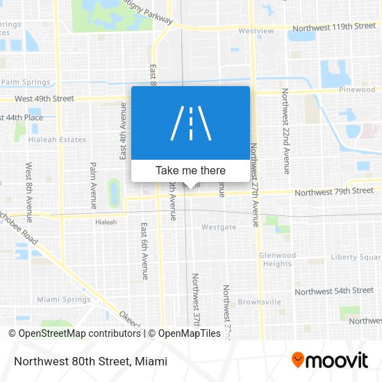 Northwest 80th Street map