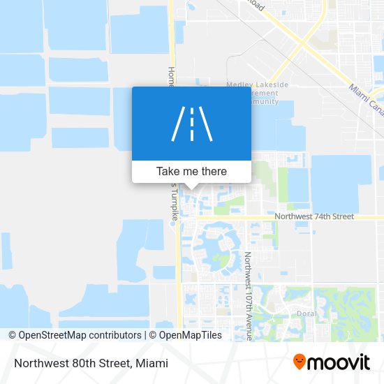 Mapa de Northwest 80th Street