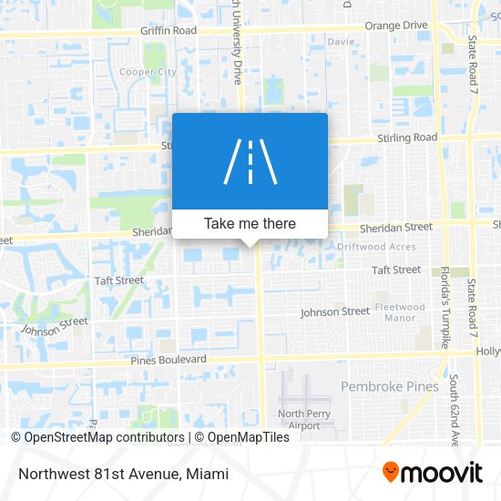Mapa de Northwest 81st Avenue