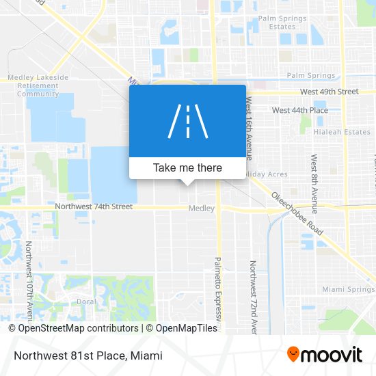 Mapa de Northwest 81st Place