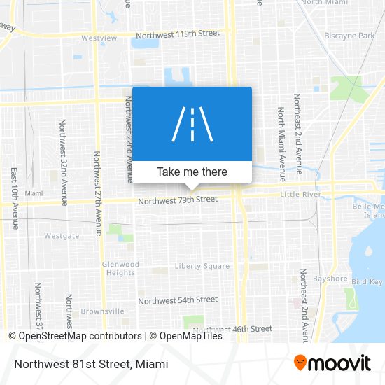 Northwest 81st Street map