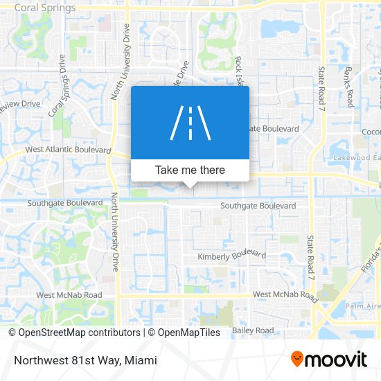 Mapa de Northwest 81st Way