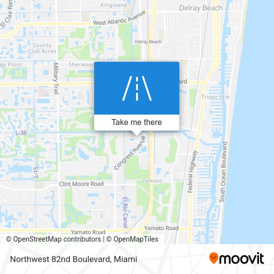 Northwest 82nd Boulevard map