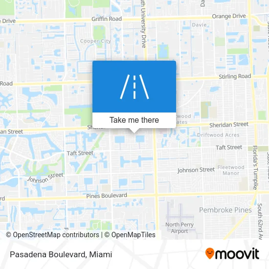 Pasadena Boulevard map