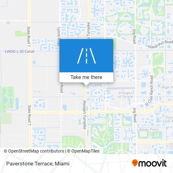 Paverstone Terrace map