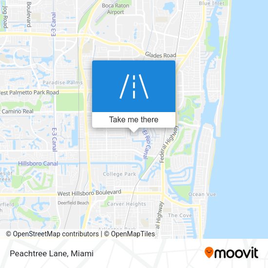 Mapa de Peachtree Lane