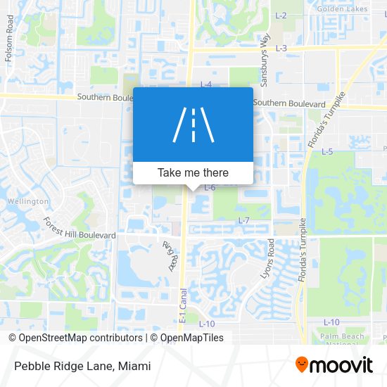 Pebble Ridge Lane map