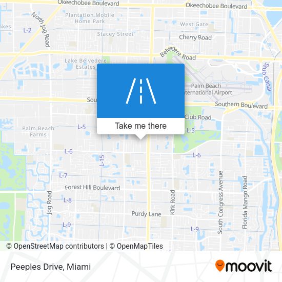 Mapa de Peeples Drive
