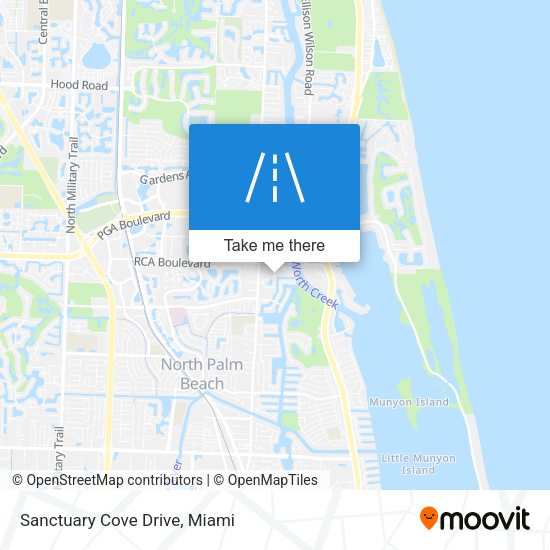 Mapa de Sanctuary Cove Drive