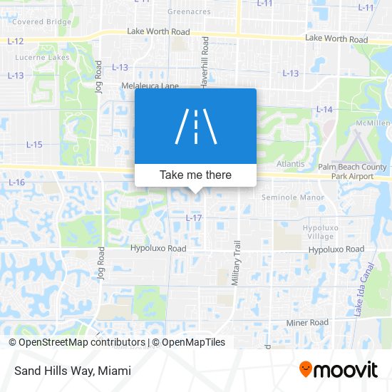 Sand Hills Way map