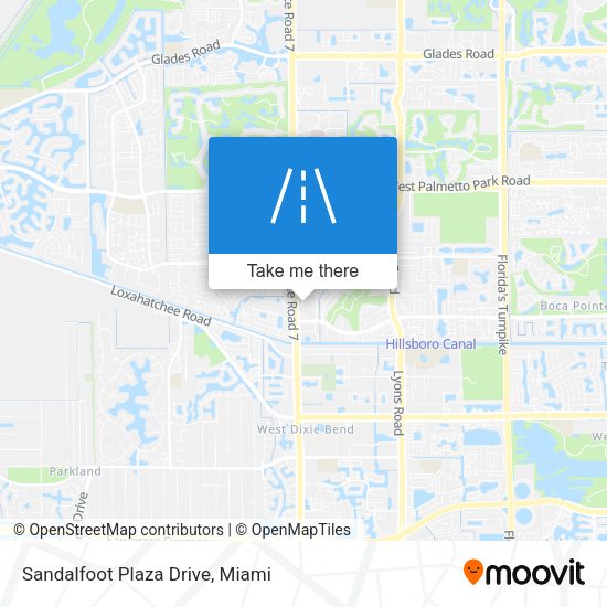 Sandalfoot Plaza Drive map
