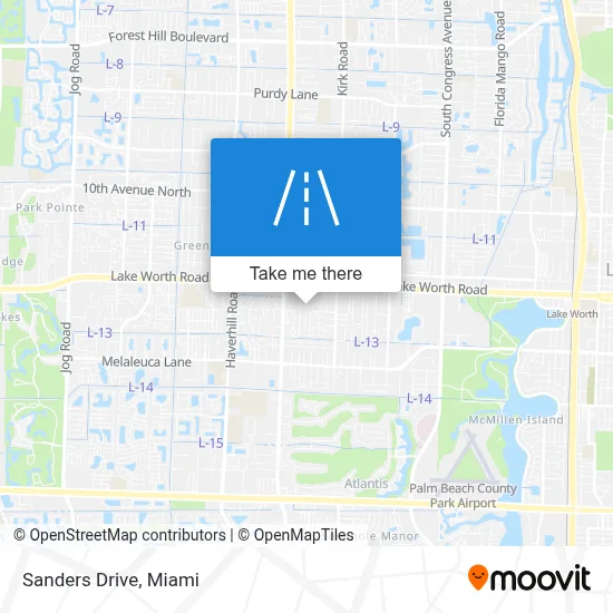 Sanders Drive map