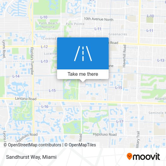 Sandhurst Way map