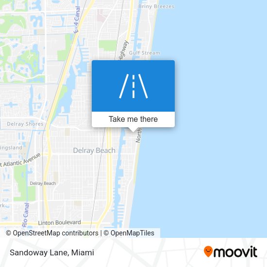 Mapa de Sandoway Lane
