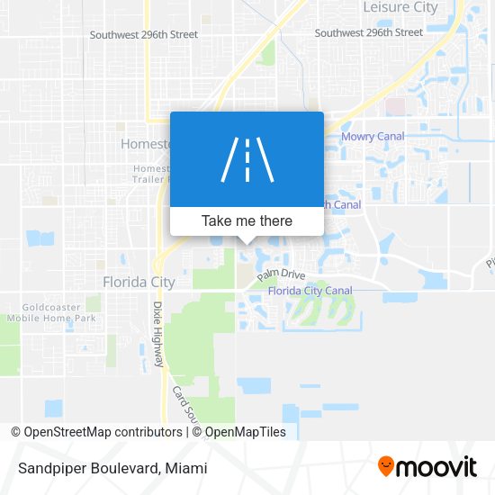 Mapa de Sandpiper Boulevard