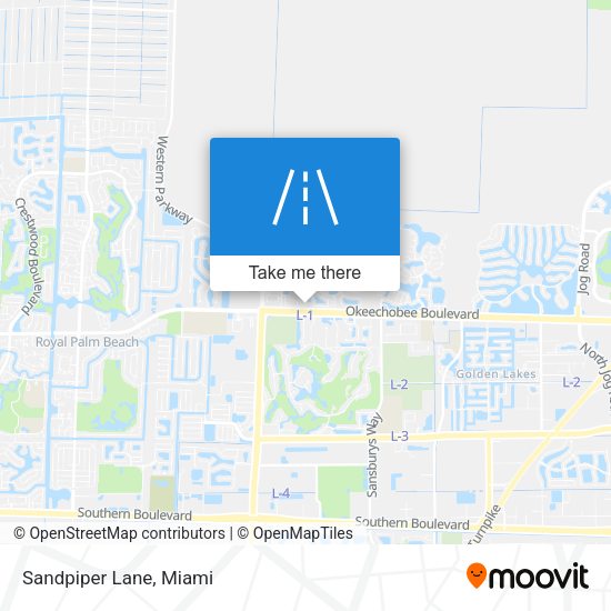 Mapa de Sandpiper Lane