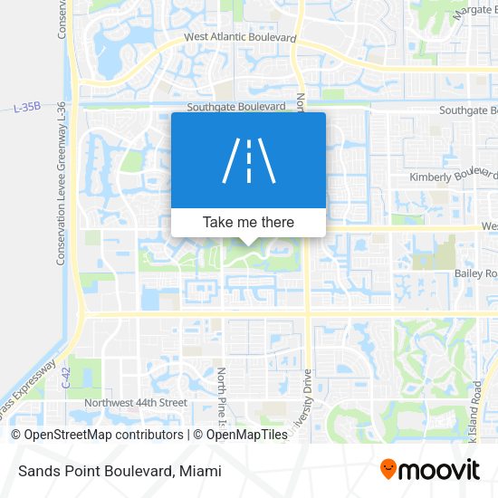 Sands Point Boulevard map