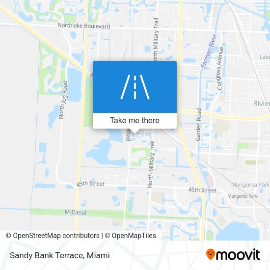 Mapa de Sandy Bank Terrace