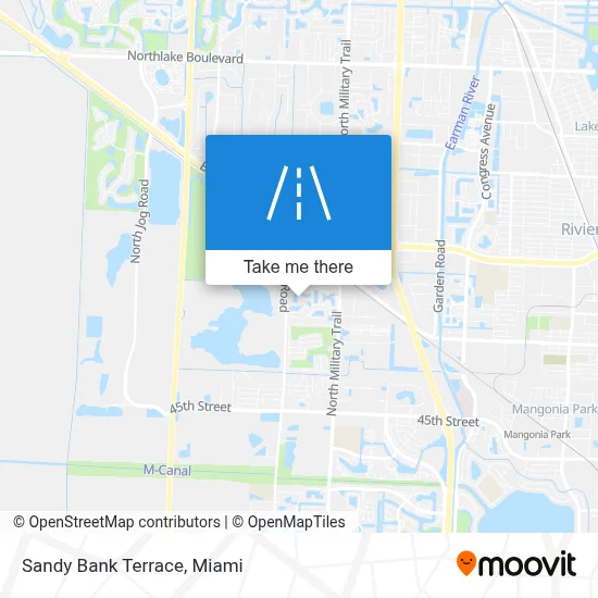 Sandy Bank Terrace map