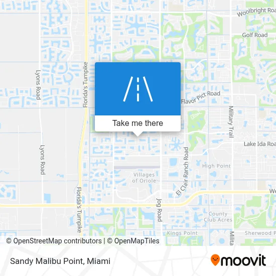 Sandy Malibu Point map