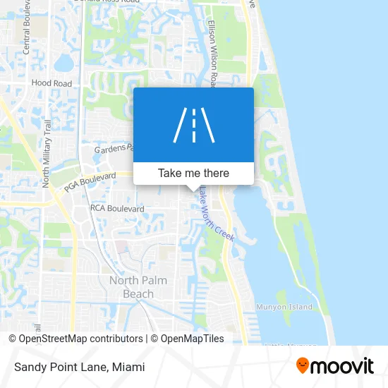 Sandy Point Lane map