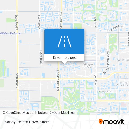 Mapa de Sandy Pointe Drive
