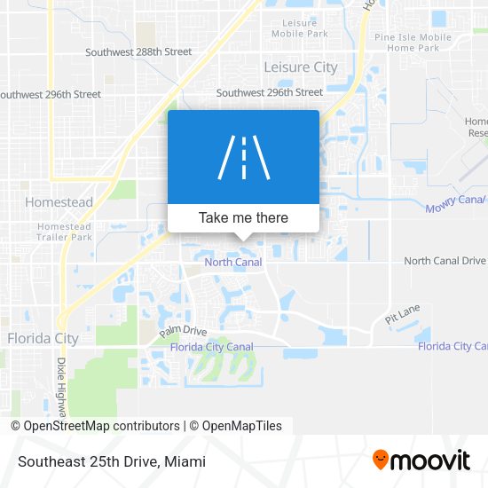 Southeast 25th Drive map