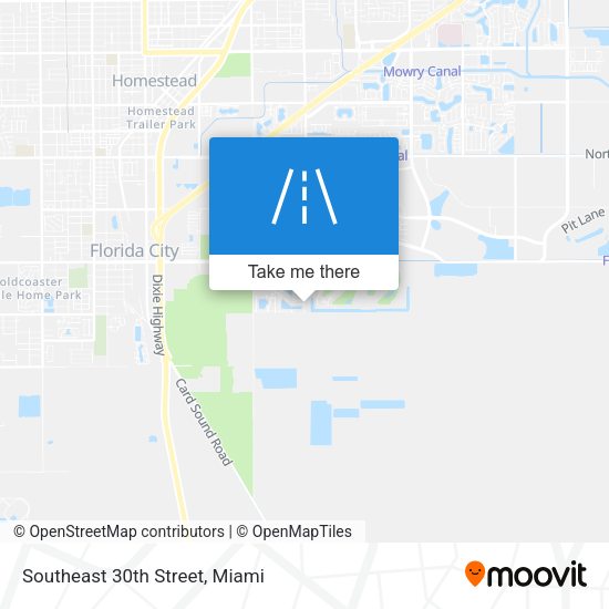 Southeast 30th Street map