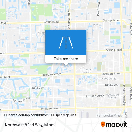 Northwest 82nd Way map