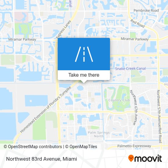 Mapa de Northwest 83rd Avenue