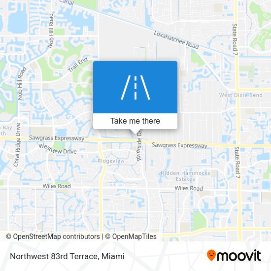 Mapa de Northwest 83rd Terrace