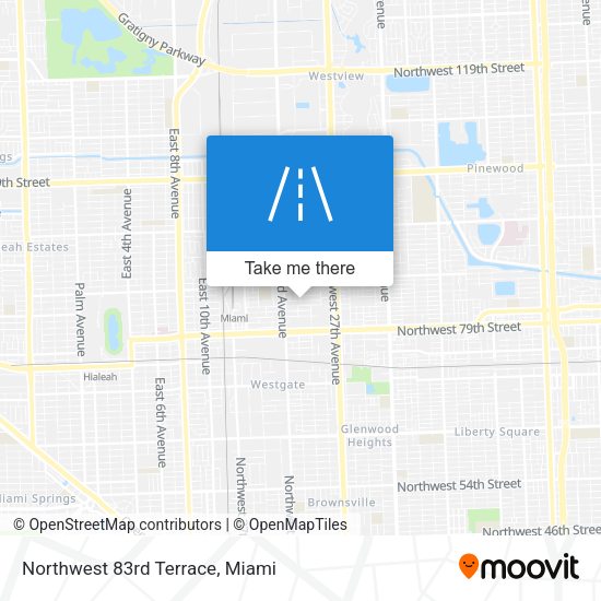 Mapa de Northwest 83rd Terrace