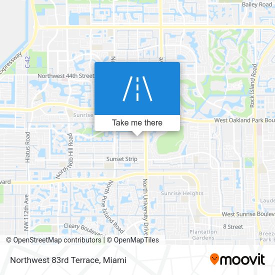 Mapa de Northwest 83rd Terrace