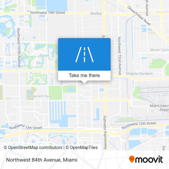 Mapa de Northwest 84th Avenue