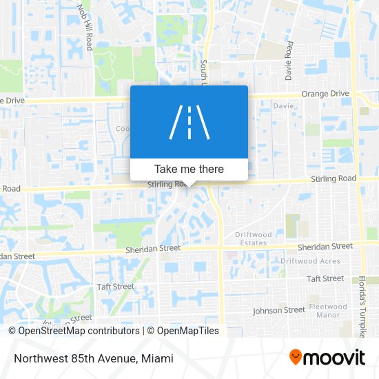 Northwest 85th Avenue map