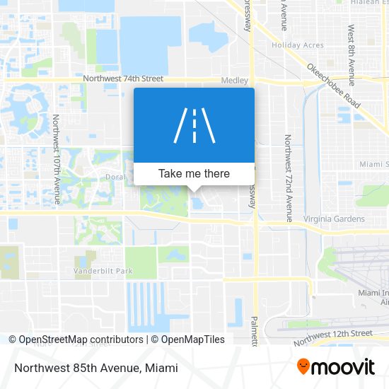 Mapa de Northwest 85th Avenue