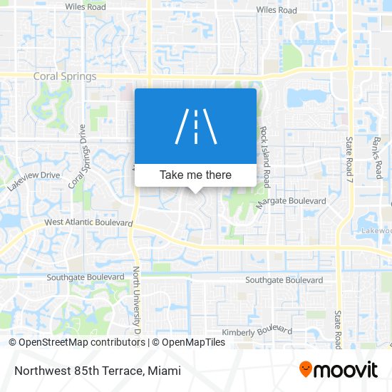 Northwest 85th Terrace map