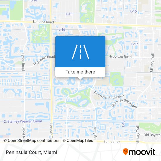 Peninsula Court map