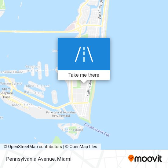 Mapa de Pennsylvania Avenue