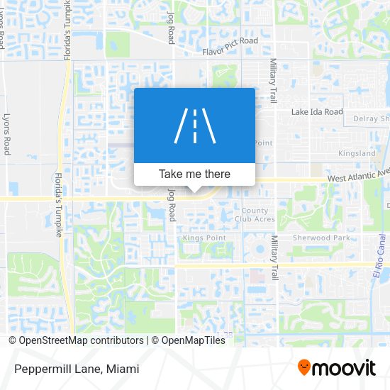 Mapa de Peppermill Lane
