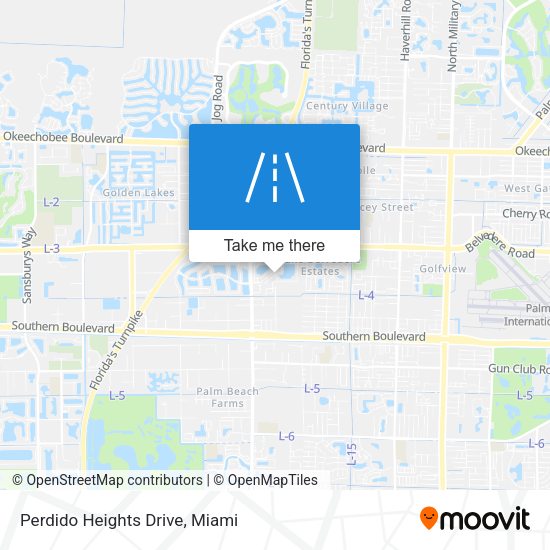 Perdido Heights Drive map