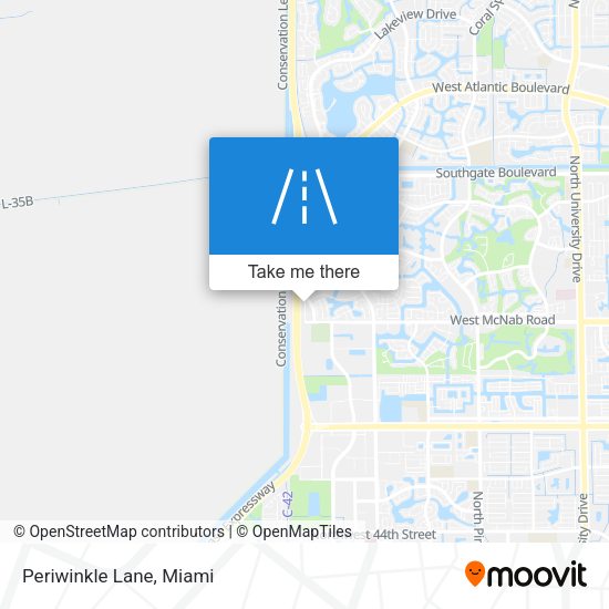Mapa de Periwinkle Lane